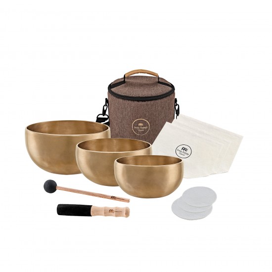Set of 3 Tibetan singing bowls Yoga Nidra