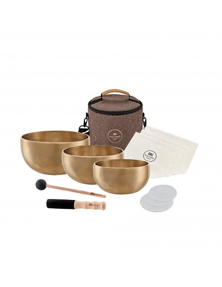 Set of 3 Tibetan singing bowls Yoga Nidra