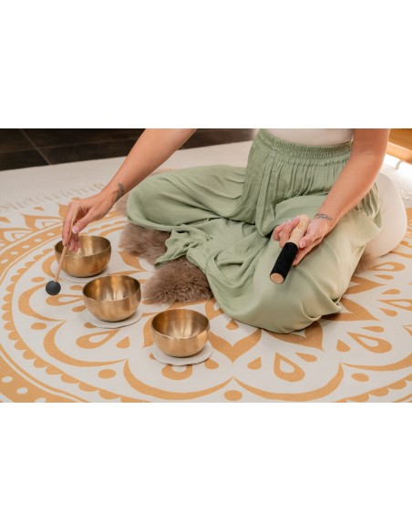 Set of 3 Tibetan singing bowls Yoga Nidra