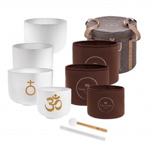 Set OM de 4 bols de cristal 8", 9", 10" et 12"