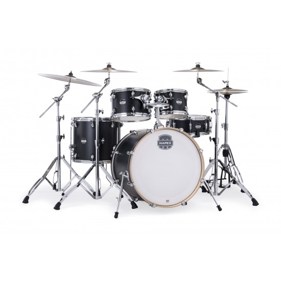 Mars Maple Stage 5-piece shell pack 22" - Matte Black