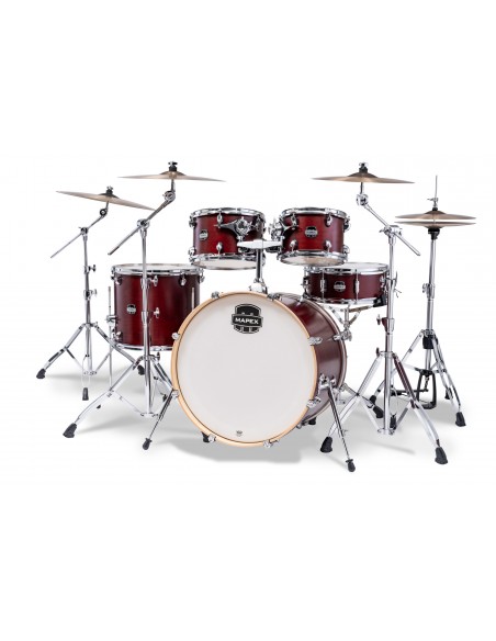 Mars Maple Stage 5-piece shell pack 22" - Merlot Satin