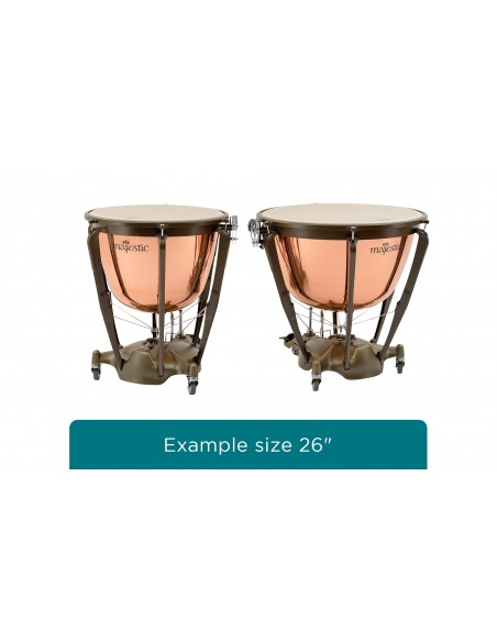 Timbale Symphonic Grand 29" accord fin main - Cuivre poli