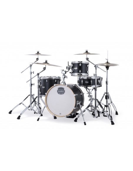 Mars Maple Bebop 4-piece shell pack 18" - Matte Black
