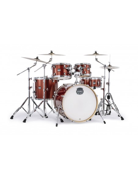 Mars Birch Stage 5-piece shell pack 22" - Blood Orange Sparkle