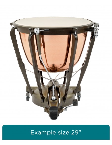 Timbale Symphonic Grand 32" accord fin main et pied - Cuivre poli