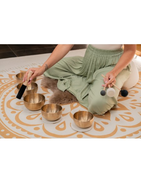 Set of 5 Tibetan singing bowls Yoga Nidra