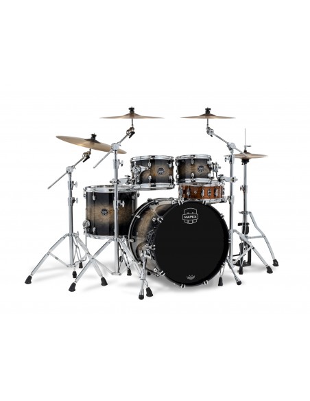 Saturn VI Stage 4-piece shell pack 22" - Black Ink Burst