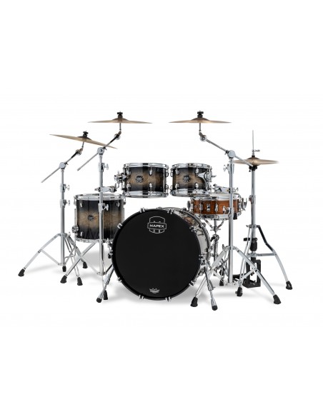 Saturn VI Stage 4-piece shell pack 22" - Black Ink Burst