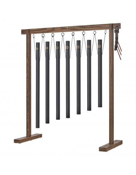 Set de 7 chimes de bain sonore Chakra - Noir
