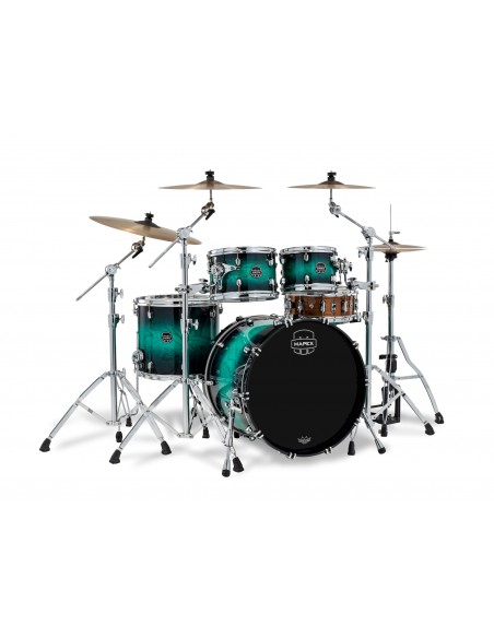 Saturn VI Stage 4-piece shell pack 22" - Marine Teal Burst