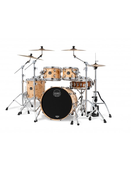 Saturn VI Fusion 4-piece shell pack 20" - Exotic Natural Burl