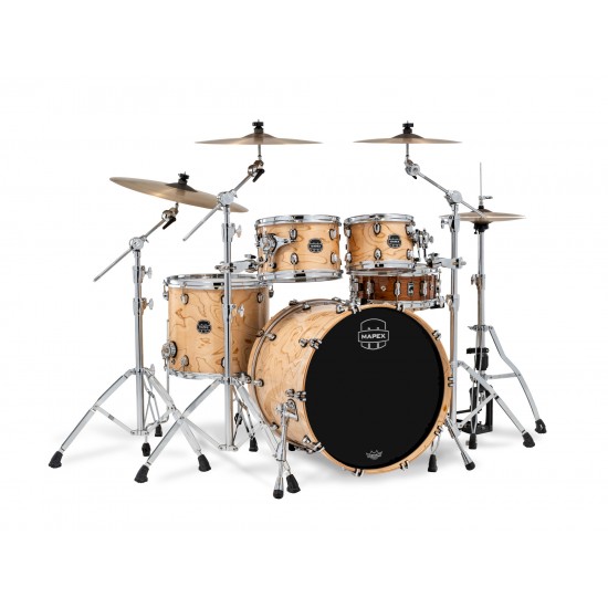Saturn VI Rock 4-piece shell pack 22" - Exotic Natural Burl
