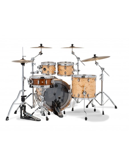 Saturn VI Rock 4-piece shell pack 22" - Exotic Natural Burl