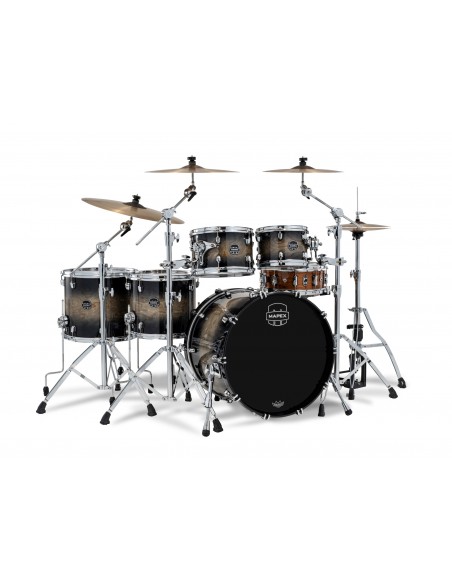 Saturn VI StudioEase 5-piece shell pack 22" - Black Ink Burst
