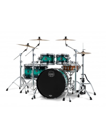 Saturn VI StudioEase 5-piece shell pack 22" - Marine Teal Burst