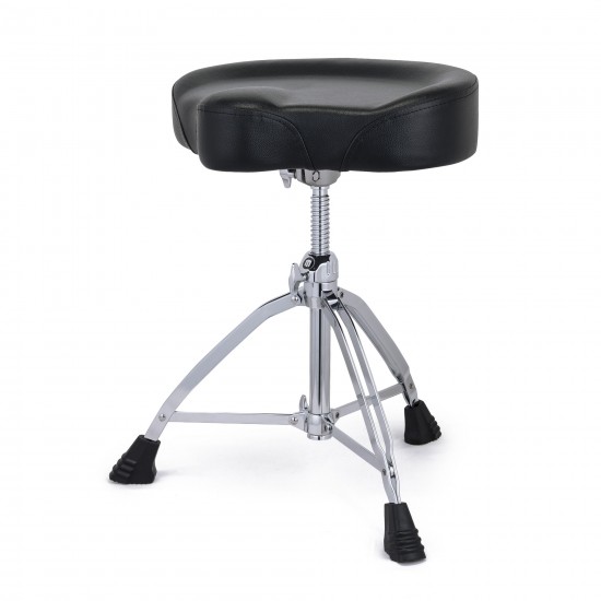 Pro throne with motorcycle-style seat, faux leather