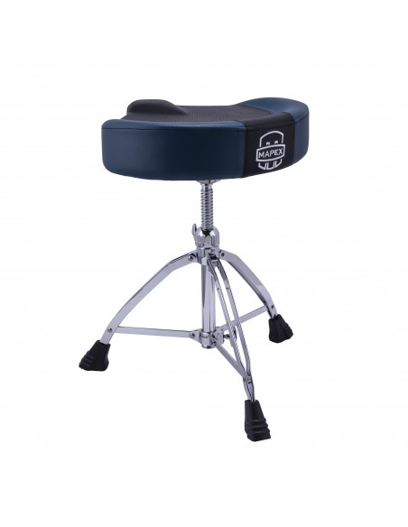 Siège de batteur Pro assise moto - Bleu