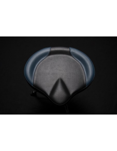 Siège de batteur Pro assise moto - Bleu