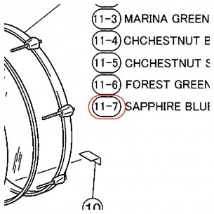 Bass Drum Wood Hoop 20" - Stage Custom SBD620 - SB Finish - YAMAHA U0073732