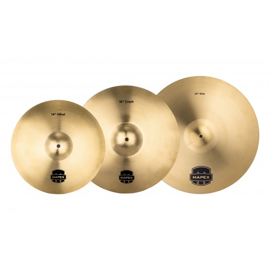 Cymbal set 14", 16" and 20"