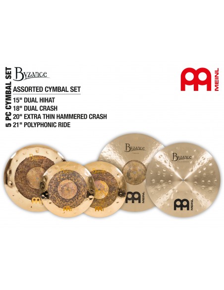 Set de cymbales Byzance 15" / 18" / 20" / 21"