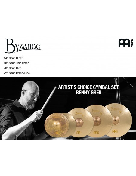 Cymbal set Byzance Artist's Choice Benny Greb - Sand