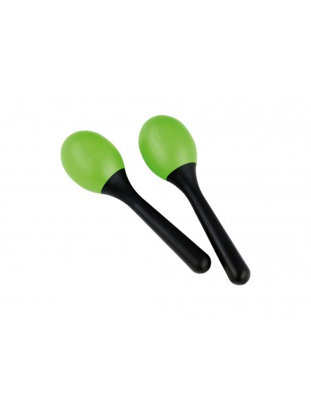 Oval plastic maracas - Green