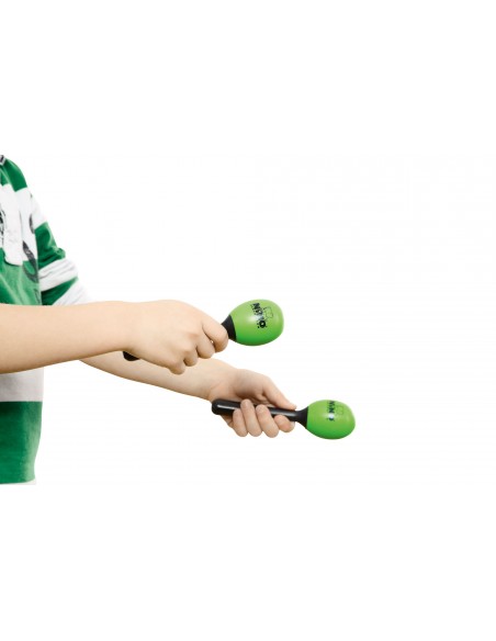 Oval plastic maracas - Green