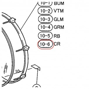 Bass Drum Wood Hoop 18" - Stage Custom Advantage SBD618Y - CR Finish - YAMAHA U0073795