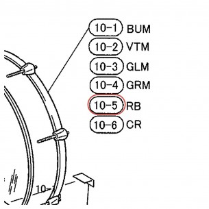 Bass Drum Wood Hoop 24" - Stage Custom Advantage SBD624Y - RB Finish - YAMAHA U0073804