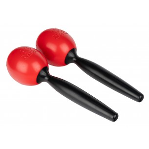 Maracas ronds en ABS Medium - Rouge