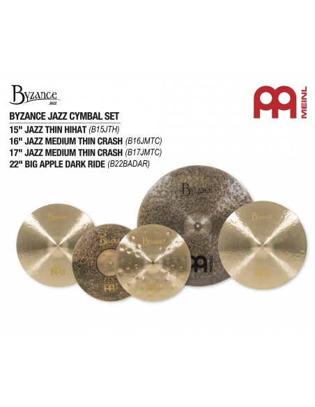 Cymbal set Byzance Jazz 15" / 16" / 17" / 22"