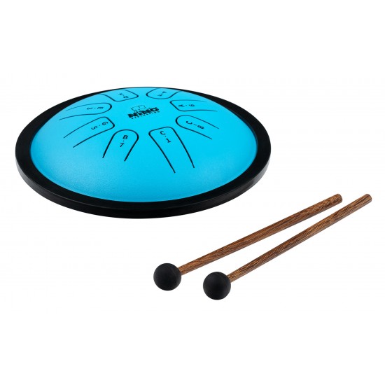 Tongue drum Small 7" 8 notes - Bleu