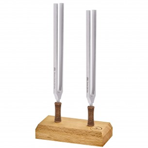 Set of 2 tuning forks Binaural Therapy Delta 128 and 130 Hz
