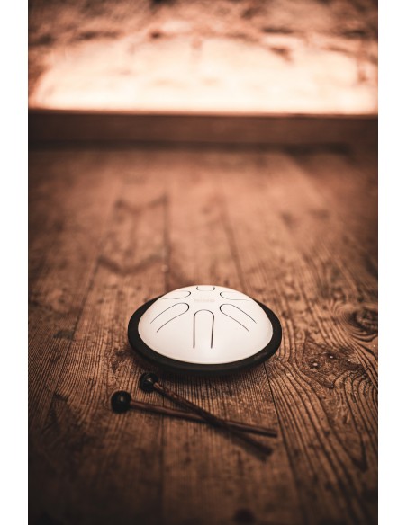 Tongue drum 5,5" 6 notes - Blanc