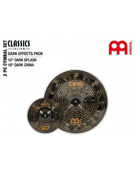 Set de cymbales Classics Custom Dark Effets 10" / 18"