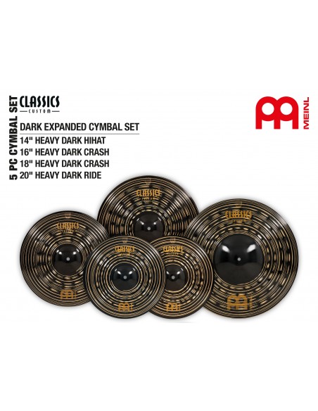 Set de cymbales Classics Custom Dark Heavy 14" / 16" / 18" / 20"