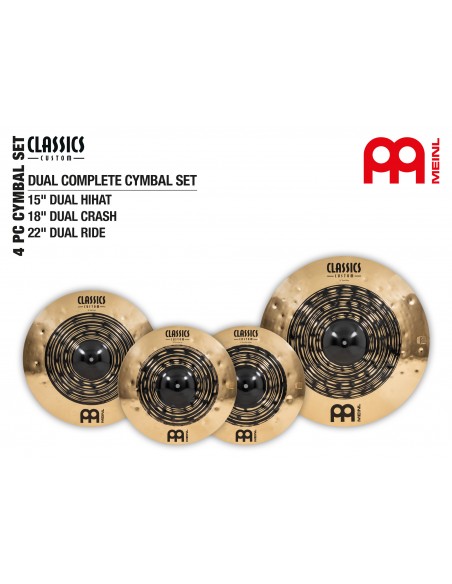Set de cymbales Classics Custom Dual 15" / 18" / 22"