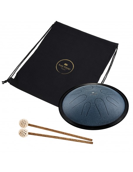 Compact tongue drum in C minor 10" - Navy blue