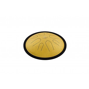Compact tongue drum in D minor 10" - Gold
