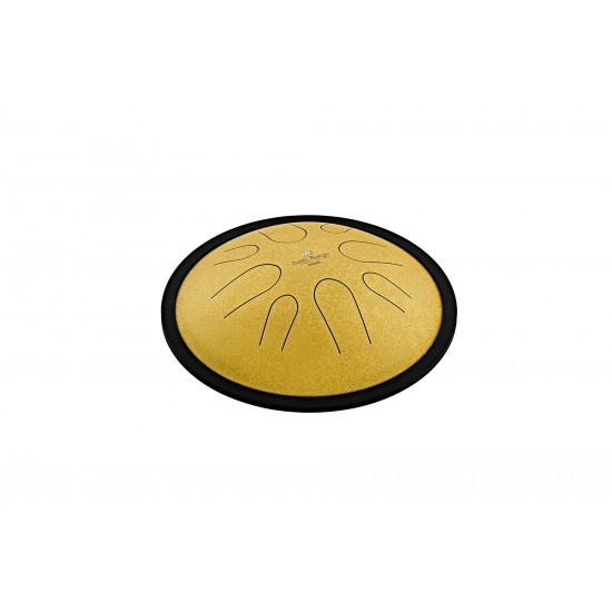 Compact tongue drum in D minor 10" - Gold