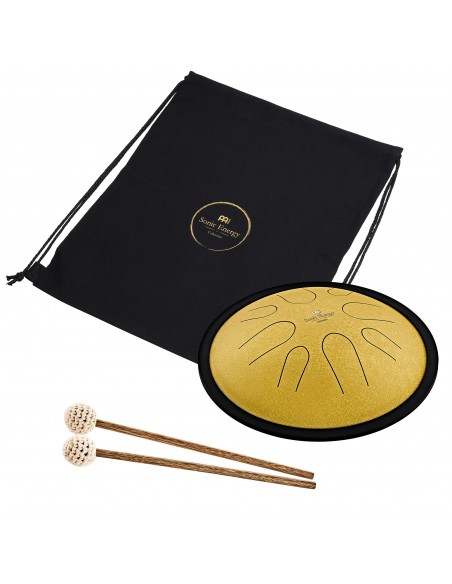 Compact tongue drum in D minor 10" - Gold