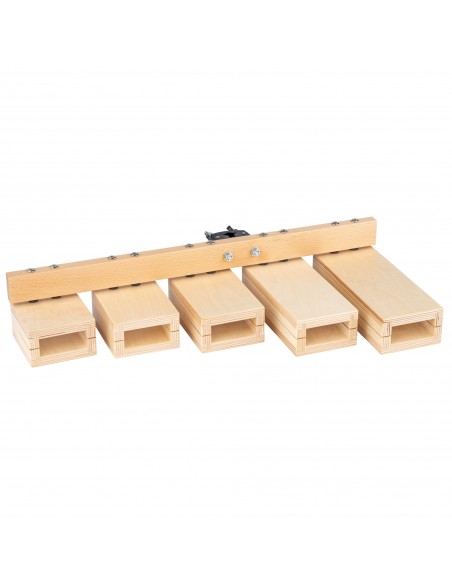 Set of wooden temple blocks