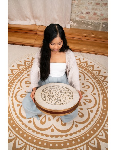 Wave drum 16" - Flower of Life
