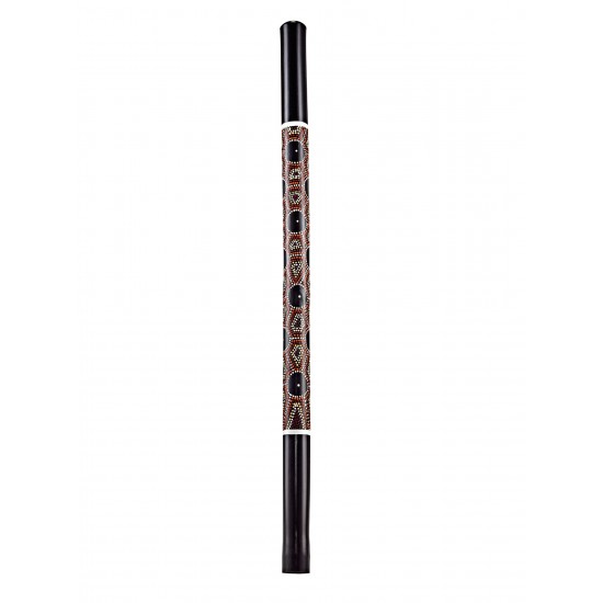 Didgeridoo en bambou 119,88 cm - Noir avec motif