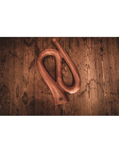 S-shaped Pro didgeridoo in C - Natural wood
