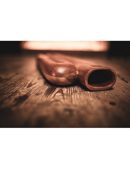 Didgeridoo Pro en forme de Z en Ré - Bois naturel