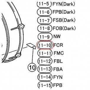 Bass Drum Wood Hoop 22" - Stage Custom SBD622YS - FCR Light Finish - YAMAHA U0075217