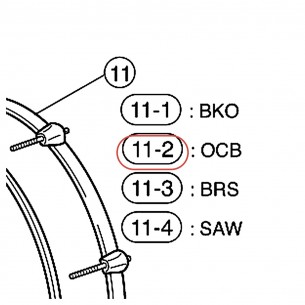 Cercle bois grosse caisse 20" - Tour Custom TBD820U - finition OCB - YAMAHA U0075831